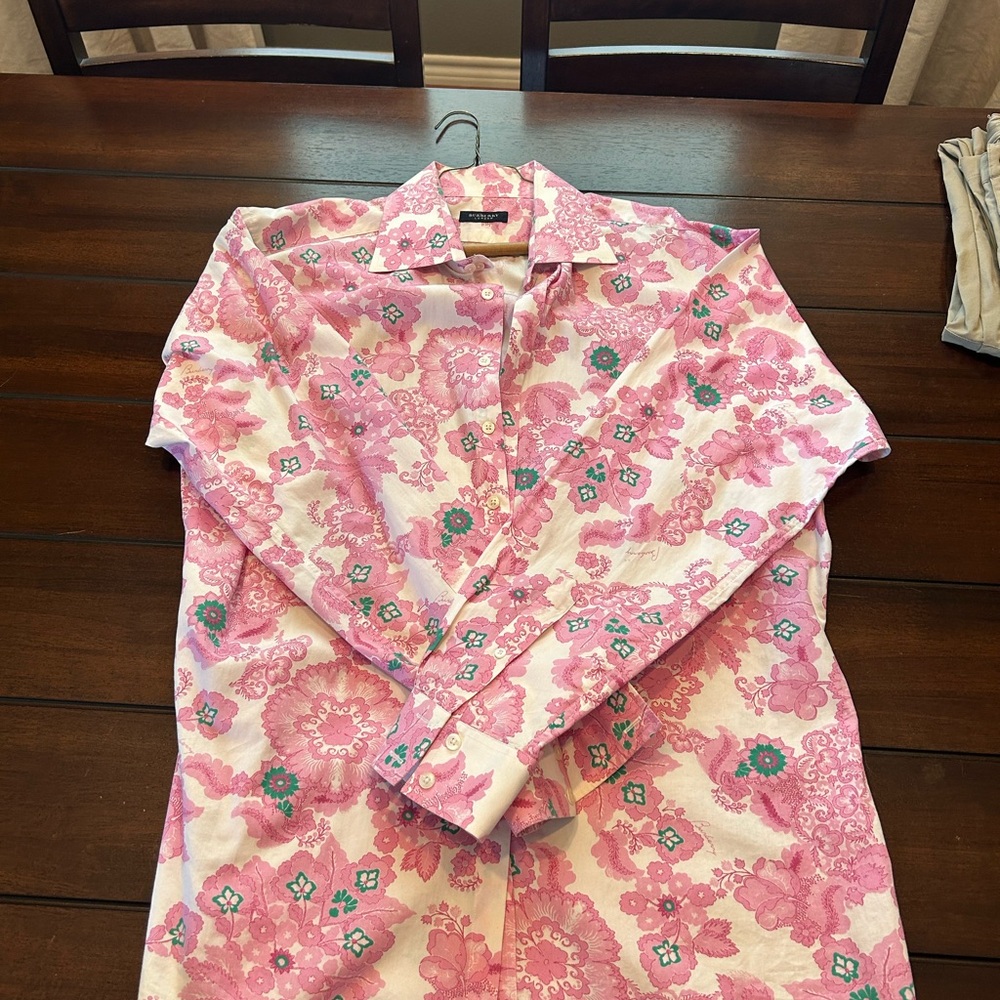 Floral Pink Men's Shirt